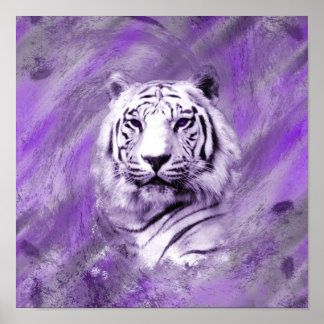 Póster Tigre morado