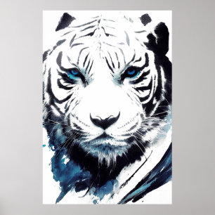 Póster Tigre Naturaleza salvaje Espíritu libre Pintura de