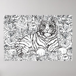 Póster Tigre Sabio