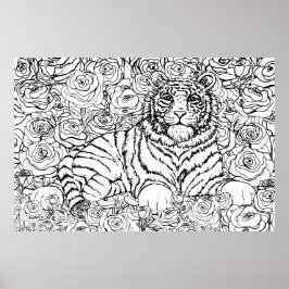 Póster Tigre Sabio