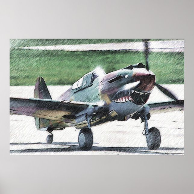 Póster Tigre volador - AVG (Frente)