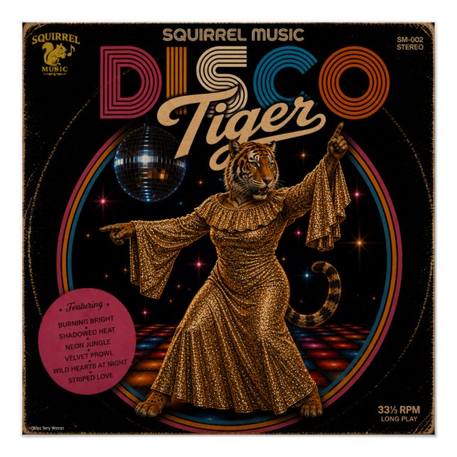 Póster Tigresa Disco (Anverso)