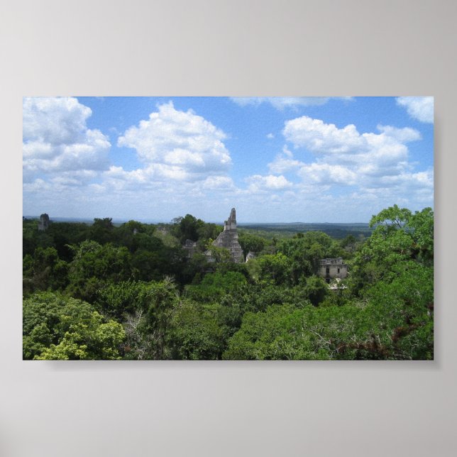 Póster Tikal del templo V (Frente)