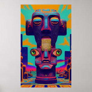 Póster Tiki, bien o no tiki en absoluto