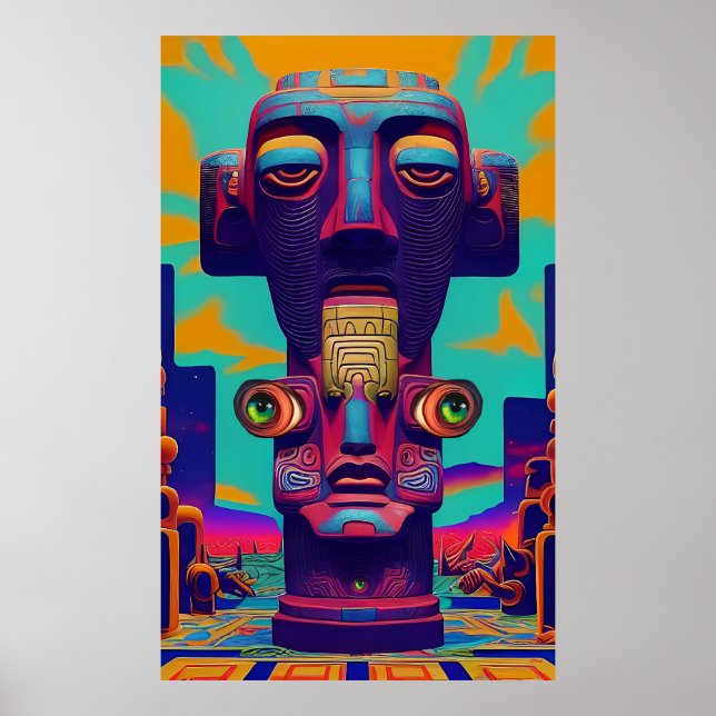 Póster Tiki, bien o no tiki en absoluto (Frente)