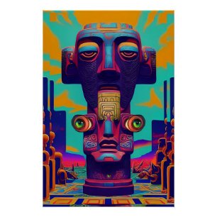 Póster Tiki, bien o no tiki en absoluto