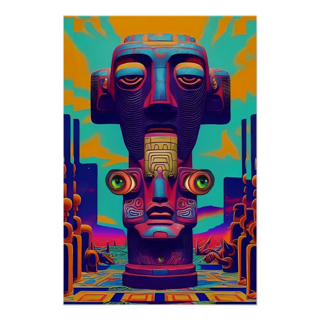Póster Tiki, bien o no tiki en absoluto (Anverso)
