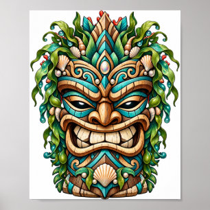 Póster Tiki de Concha de Jade