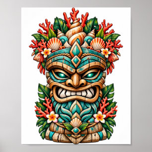 Póster Tiki de Concha de Laguna