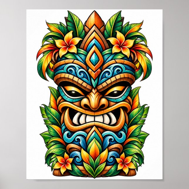 Póster Tiki de Vid Citrina (Frente)