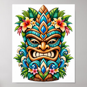 Póster Tiki de Vid Venenosa de Laguna