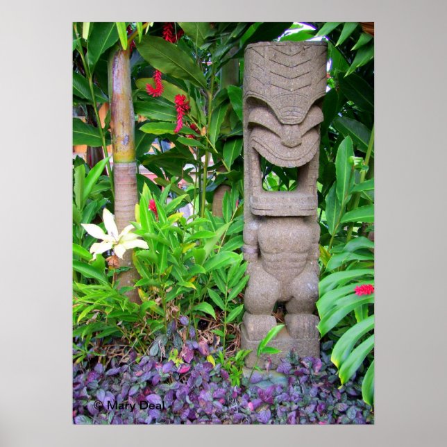 Póster Tiki en el jardín (Frente)