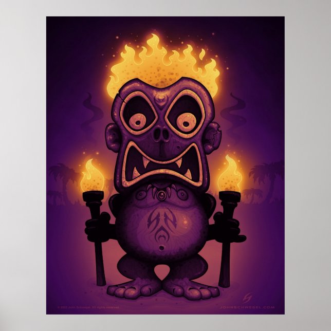 Póster Tiki Munkee (Frente)