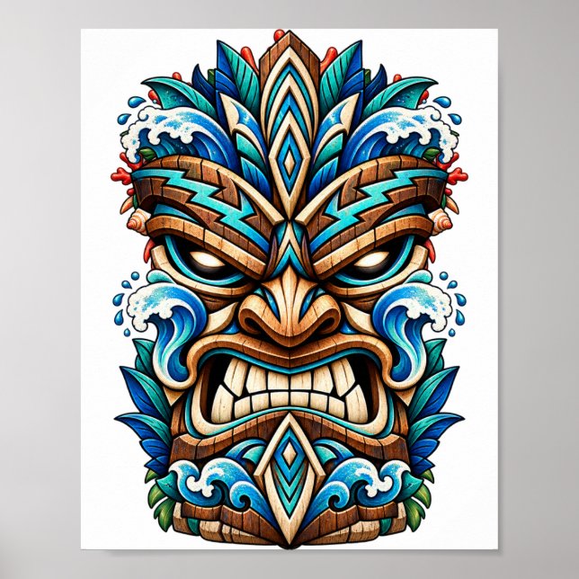 Póster Tiki Ola Glaciar (Frente)