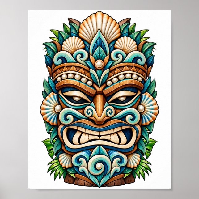 Póster Tiki Perla de Nieve (Frente)