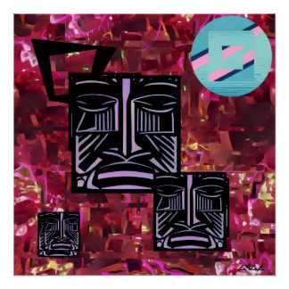 Póster Tiki Recursivo