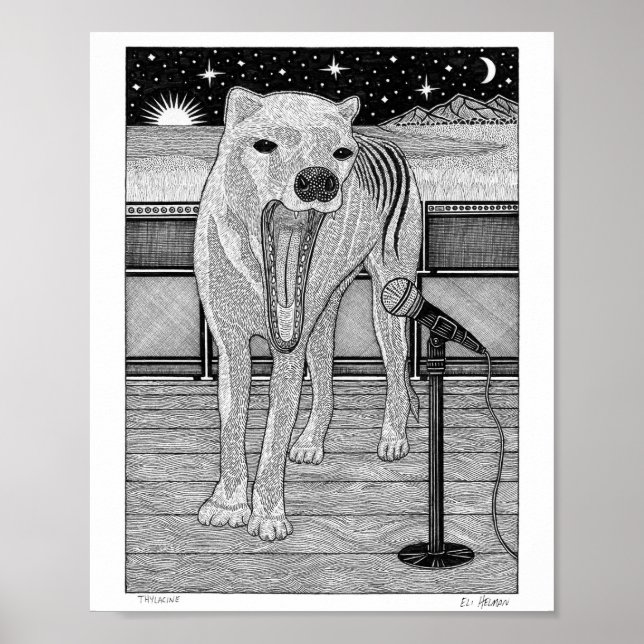 Póster tilacino (Frente)