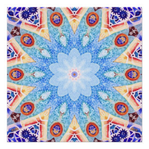 Póster Tile de Gaudí.