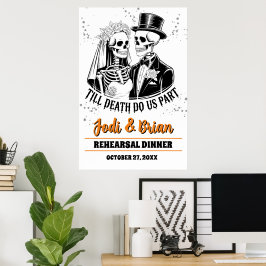 Póster Till Death Do Us Part Halloween Wedding Hanging