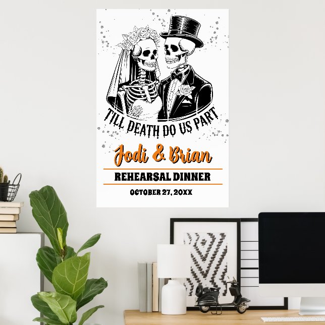 Póster Till Death Do Us Part Halloween Wedding Hanging (Oficina en casa)