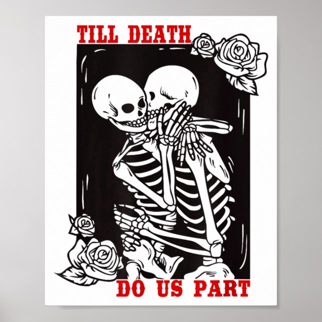 Póster Till Death Do Us Part Wedding Skeleton Couple Vale (Frente)
