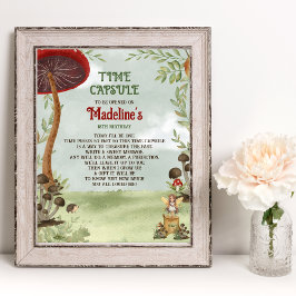 Póster Time Capsule Forest Fairy First Magic One Birday
