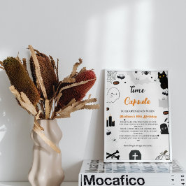 Póster Time Capsule Halloween Fantasma Primer juego de cu