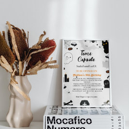 Póster Time Capsule Halloween juego de bebé fantasma para