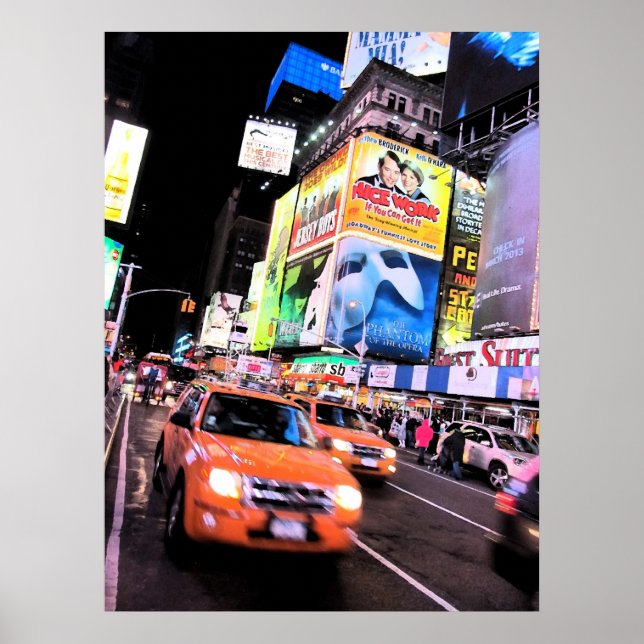 Póster Time Square, Poster de la ciudad de Nueva York (Frente)