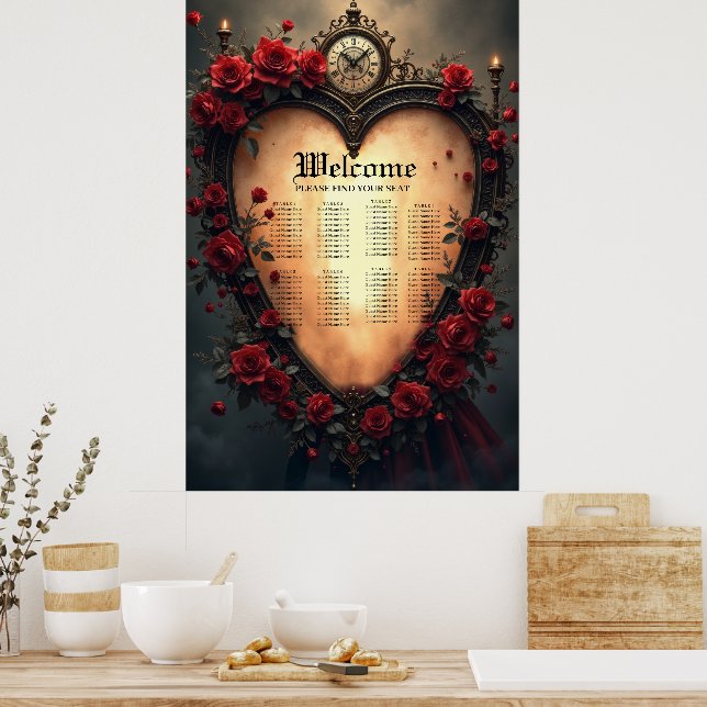 Póster Timeless Love –Victorian Gothic Wedding Collection (Cocina)