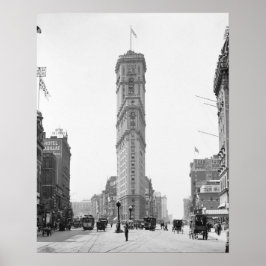 Póster Times Square, 1908. Foto de cosecha de vintage