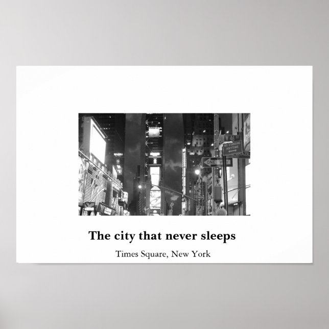 Póster Times Square, NY (Frente)