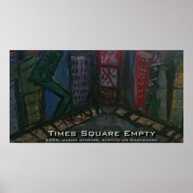 PÓSTER TIMES SQUARE VACÍO (Frente)