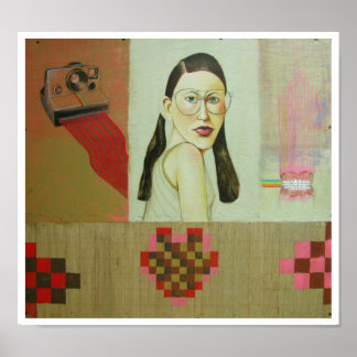 Póster tímido de la cámara