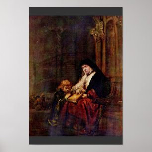 Póster Timothy Y Su Abuela Por Rembrandt Harmensz.