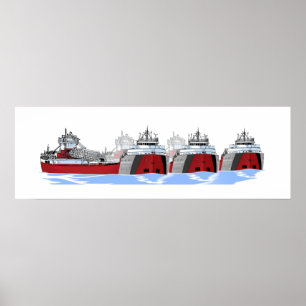 Póster Tin Stacker AAA Trio