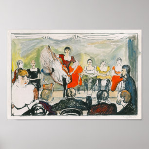 Póster Tingletangle (1895) de Edvard Munch.