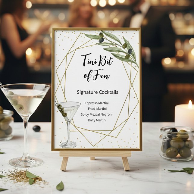 Póster Tini Bit Of Fun Signature Cocktails Sign (Subido por el creador)