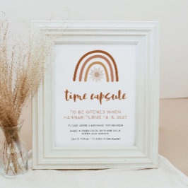 Póster TINLEY Boho Arcoiris Primera cápsula de cumpleaños