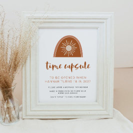 Póster TINLEY Boho Arcoiris Primera cápsula de cumpleaños