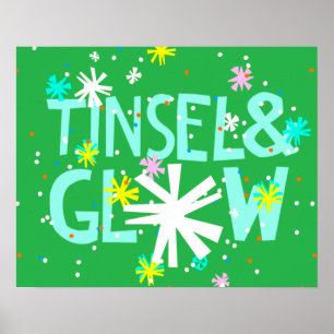 Póster Tinsel & Glow