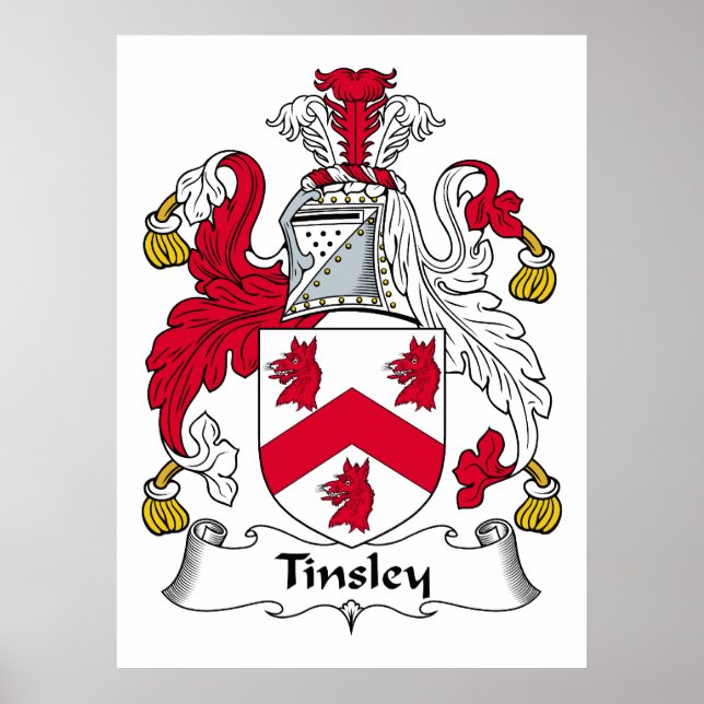 Póster Tinsley Family Crest (Frente)