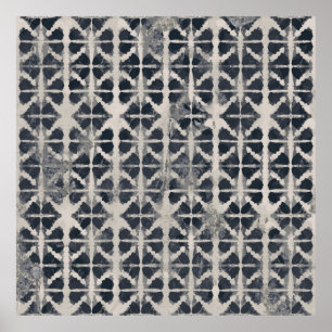 Póster Tintes de tinte creativo repetir patternafri moder