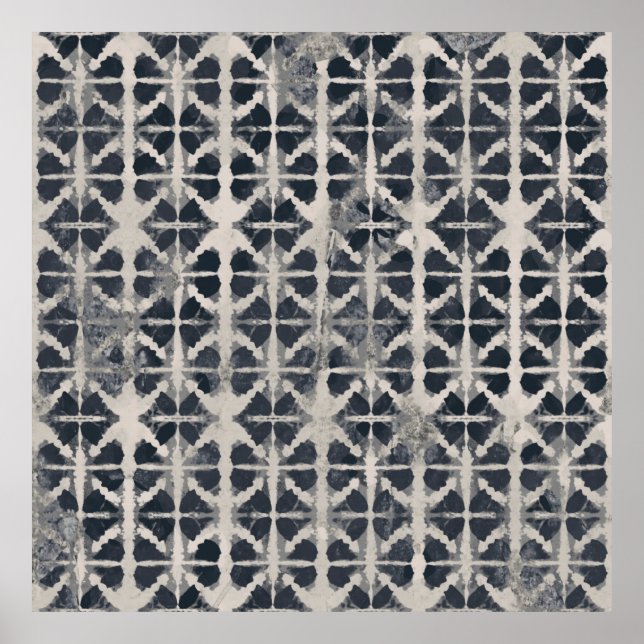 Póster Tintes de tinte creativo repetir patternafri moder (Frente)