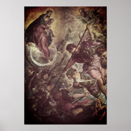 Póster Tintoretto – Archangel Michael Fights Satan