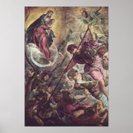 Póster Tintoretto – Archangel Michael Fights Satan