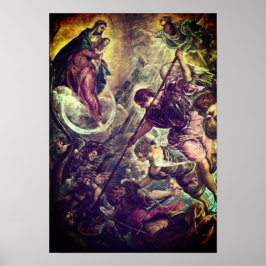 Póster Tintoretto - Archangel Michael lucha contra Satan
