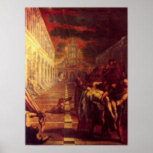 Póster Tintoretto - salvamento del cadáver de St Mark