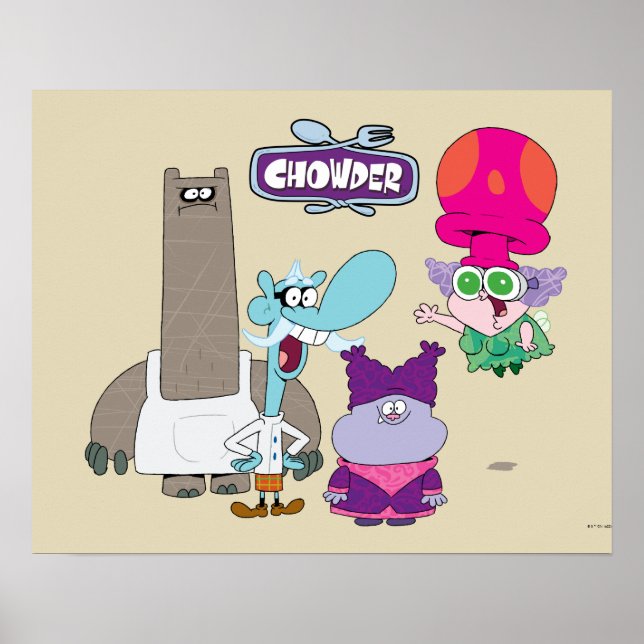 Póster Tintzel, Mung, Chowder y Truffles (Frente)