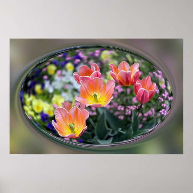 Póster Tinus rosados dorados (Frente)